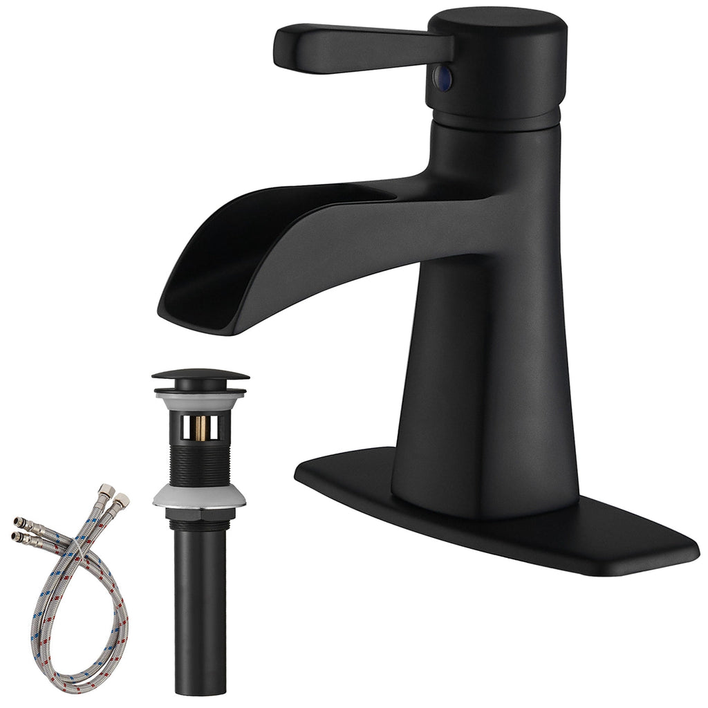 Single Handle Bathroom Faucet With Pop-up Drain