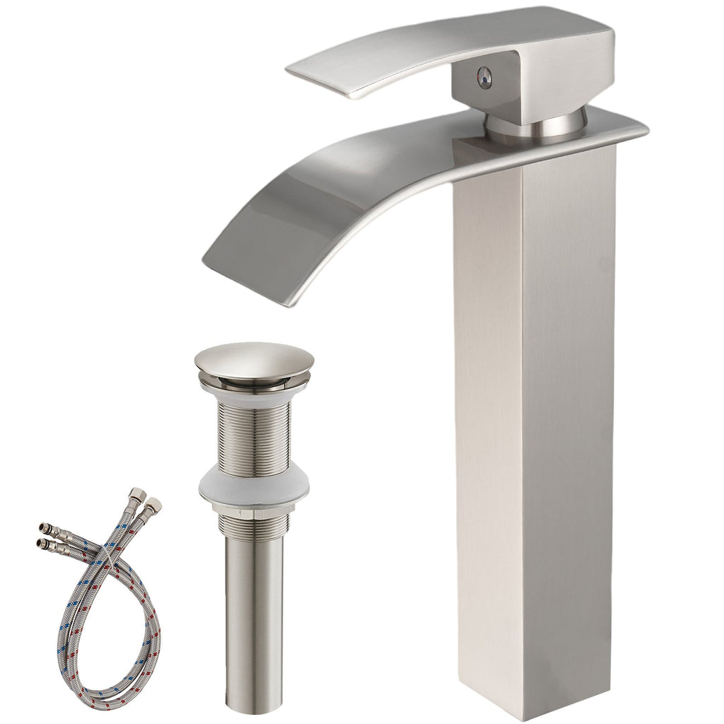 Single Handle Bathroom Faucet With Pop-up Drain