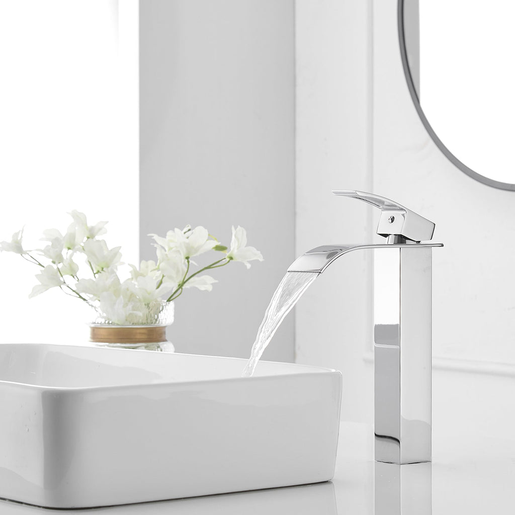 Single Handle Bathroom Faucet With Pop-up Drain