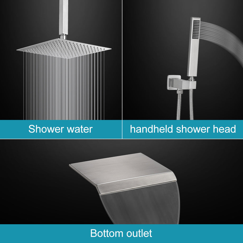 High-Pressure Shower Faucet with Ceiling Shower Heads