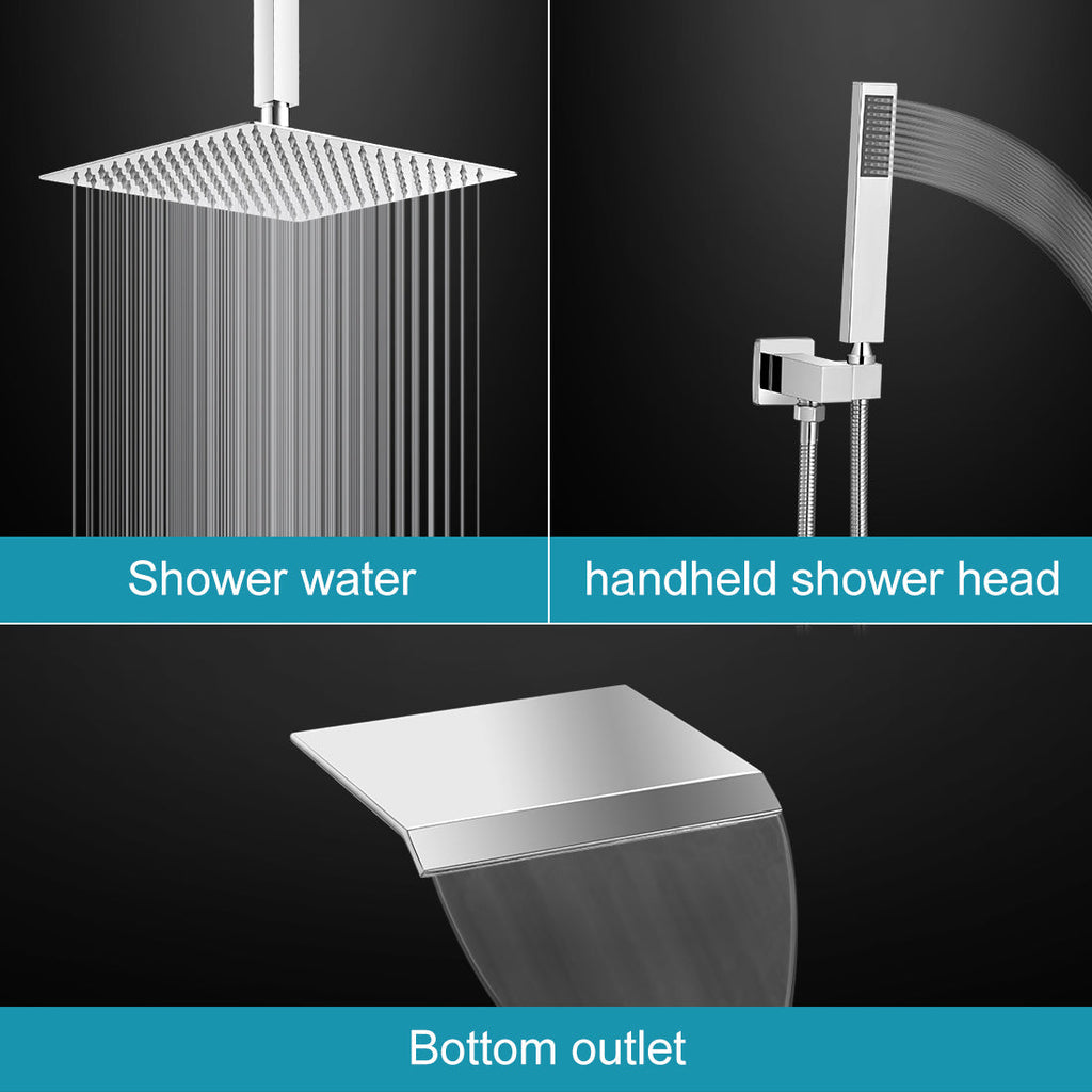 High-Pressure Shower Faucet with Ceiling Shower Heads