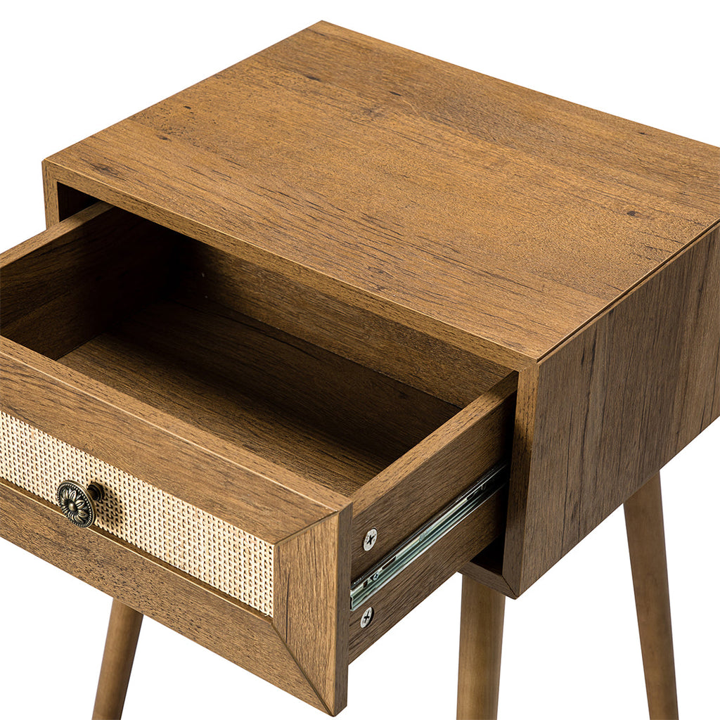 Vintage End Table With Drawer