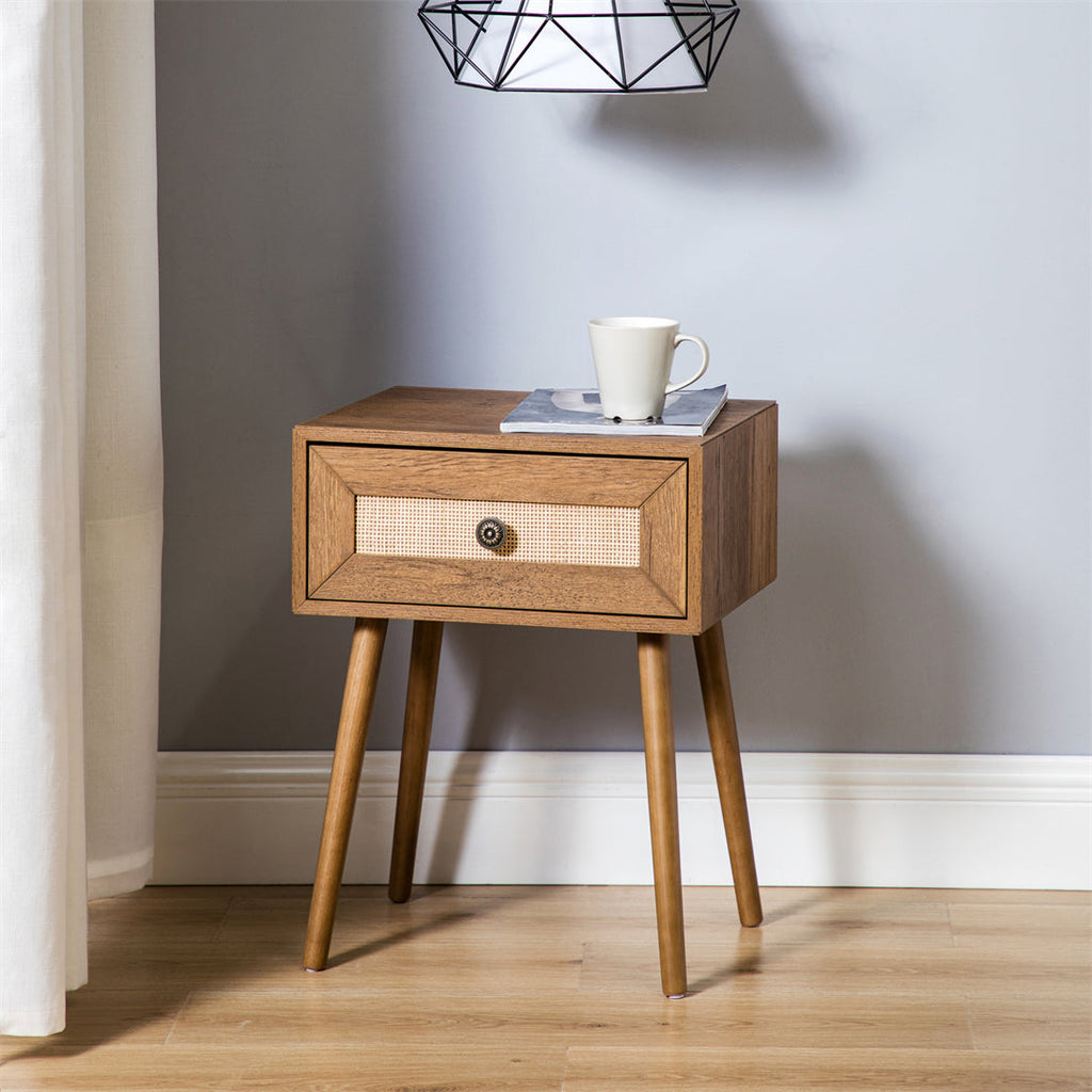 Vintage End Table With Drawer