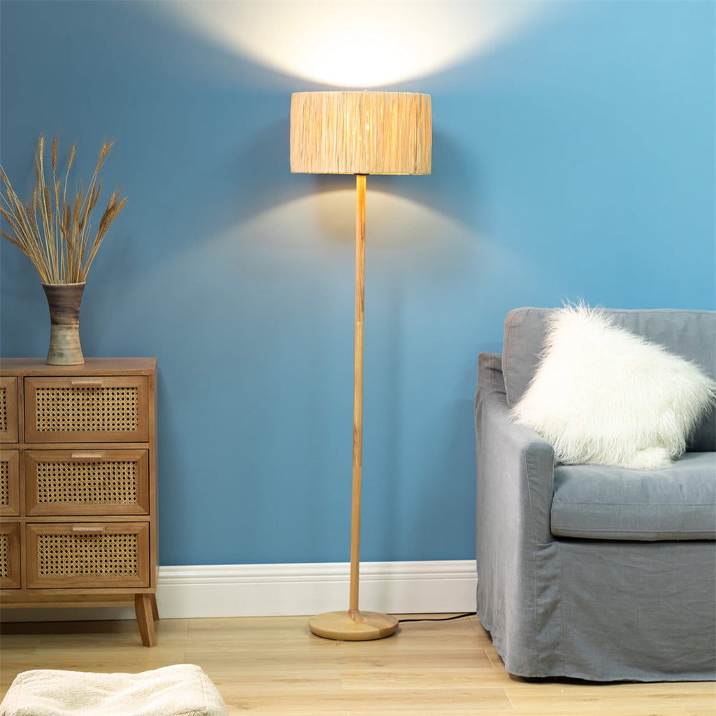 Solid Wood Floor Lamp