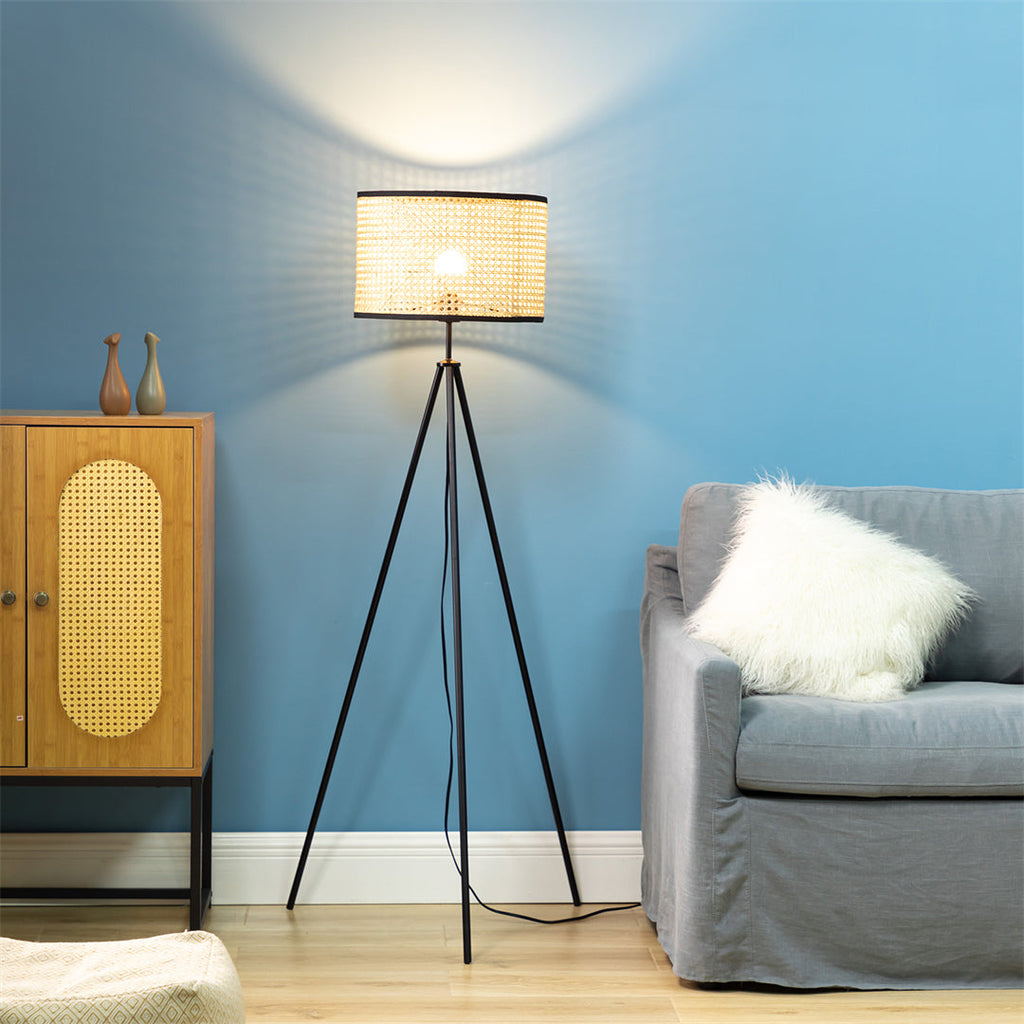 Rattan Woven Floor Lamp