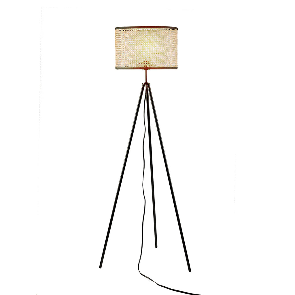 Rattan Woven Floor Lamp