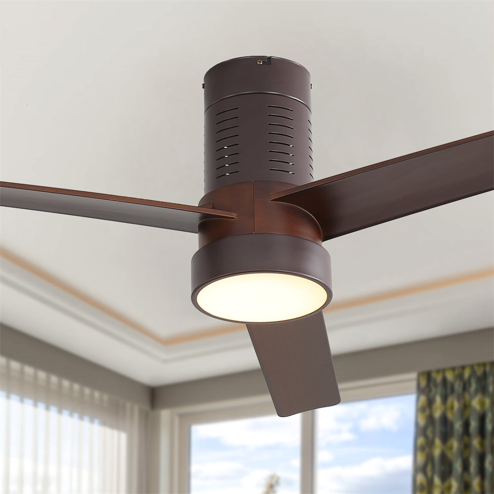 52-Inch Remote Control LED Ceiling Fan with Light