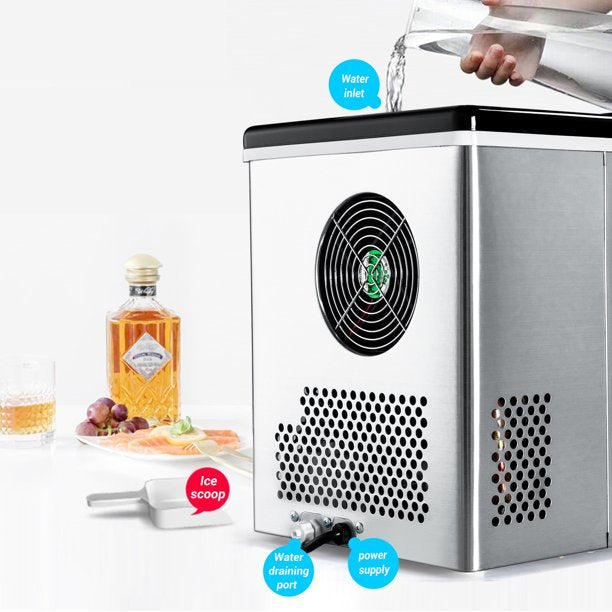 Electric Portable Ice Maker, Countertop Automatic Ice Machine